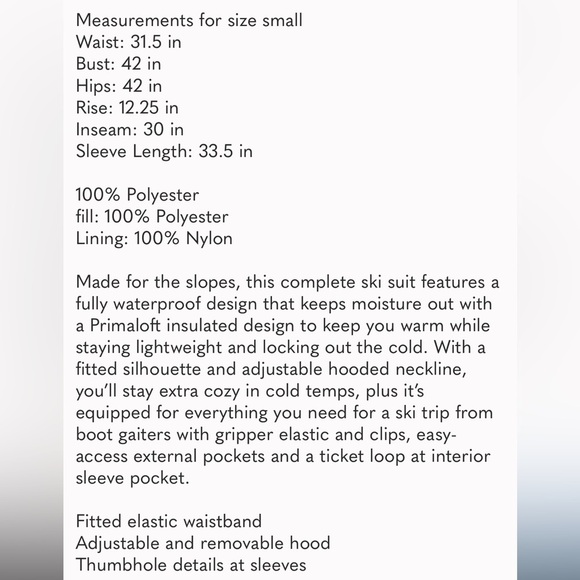 Free People All Prepped Jacquard Ski-Suit Size XSmall NWT - Picture 5 of 17